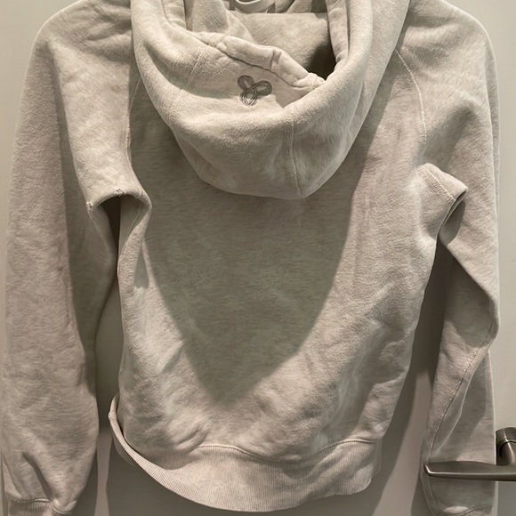 Creme TNA Hoodie with Grey Embroidered Logo - Picture 2 of 6